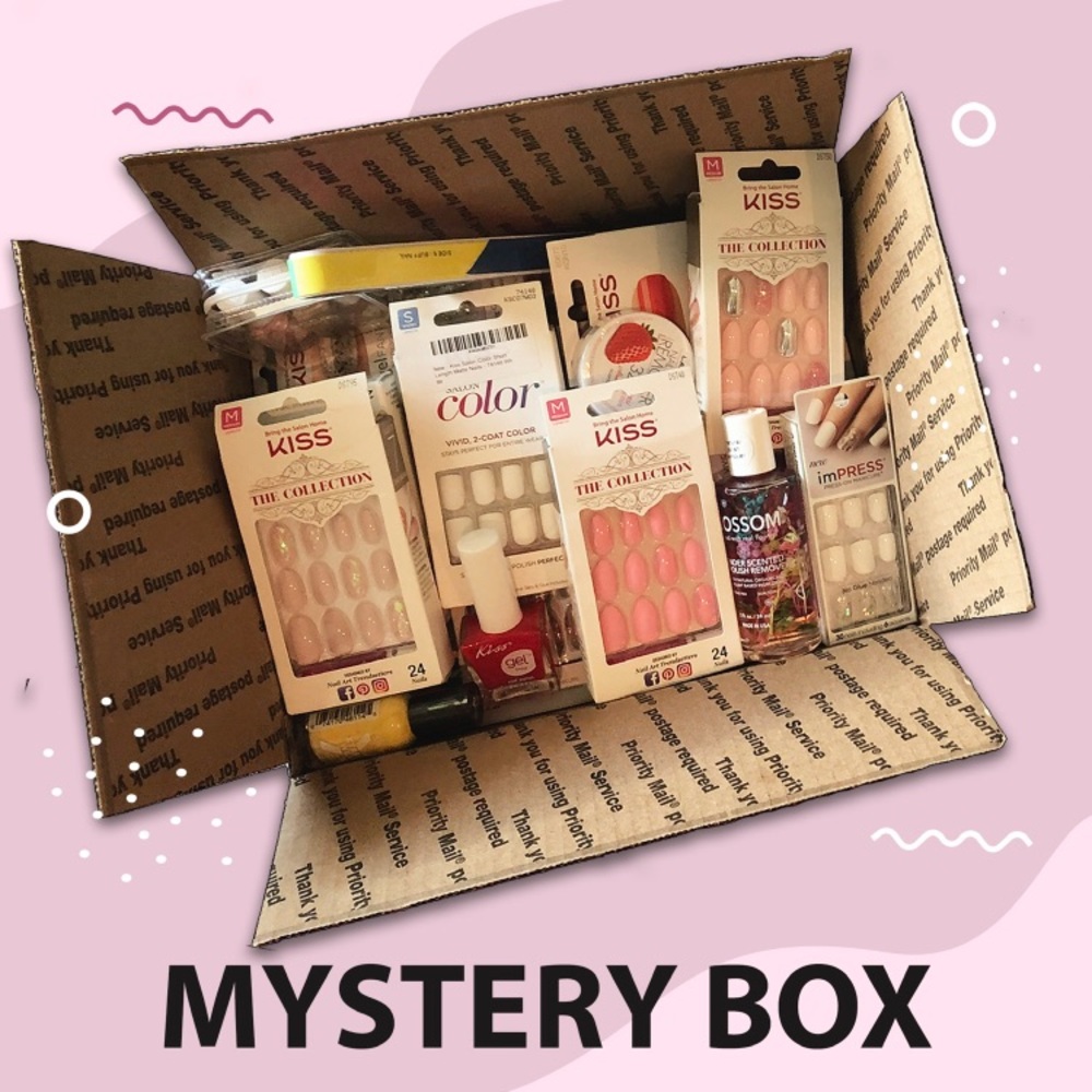 FREE GIFTS INCLUDED in 20 sets Nails Mystery Box!!!